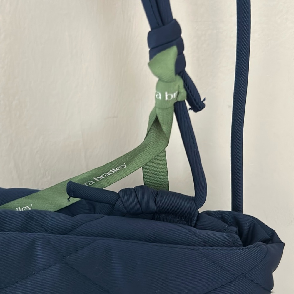 Vera Bradley Navy Blue Quilted Crossbody Bag-NWT - Picture 10 of 11